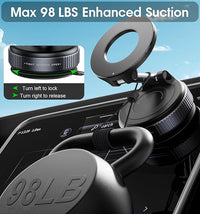 GLOWER STEPS MagGrip 360° 📱 – Strong Magnetic Phone Holder, Mounts Anywhere