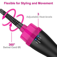 3-in-1 Hair Dryer Brush Glower Steps