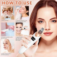 ⭐ DermaGlow™ 5-in-1 Acne & Blackhead Remover Pro Glower Steps