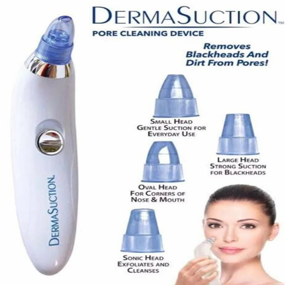 ⭐ DermaGlow 5-in-1 Blackhead Vacuum Pore Cleaner