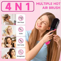 3-in-1 Hair Dryer Brush Glower Steps
