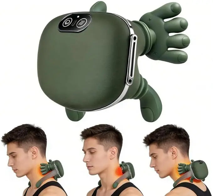 4D Hand-Grip Neck & Shoulder Massager Glower Steps