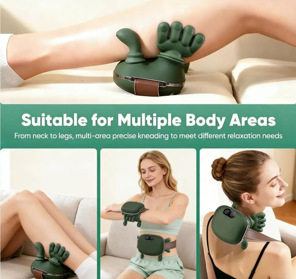 4D Hand-Grip Neck & Shoulder Massager Glower Steps