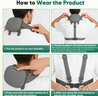 4D Hand-Grip Neck & Shoulder Massager Glower Steps