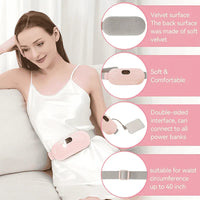 Menstrual Period Heating Pad for Cramps Massage Glower Steps
